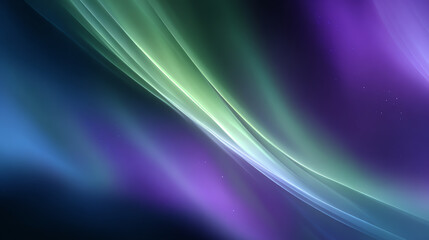 Poster - A vibrant abstract wave background, featuring dynamic colors of green, purple, and blue, perfect for artistic and modern designs.