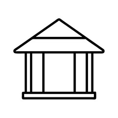 Poster - Find simple building icon vector illustration for architecture and construction design needs online