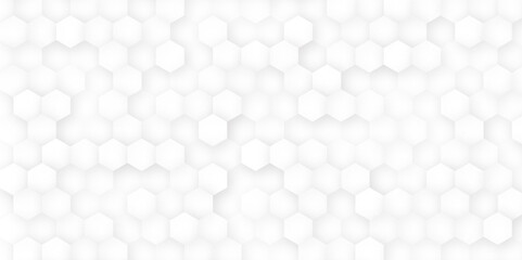 Poster - Vector banner design. Hexagons pattern. Geometric abstract background with simple hexagonal elements.