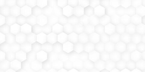 Poster - Vector banner design. Hexagons pattern. Geometric abstract background with simple hexagonal elements.