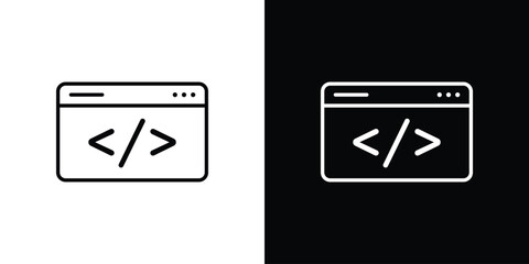 Web Code icon. Symbol for your web site design, logo, app, UI. Vector illustration. EPS10