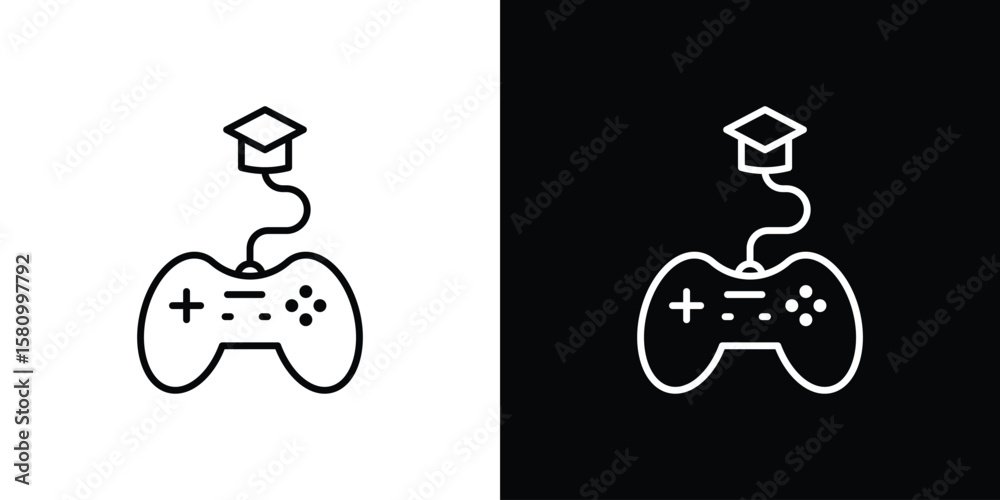 Game based learning icon. Symbol for your web site design, logo, app ...