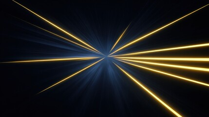 Fototapete - Dynamic Light Rays in Dark Background Creating a Visual Explosion
