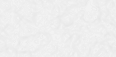 Aufkleber - Topographic map with contour lines and dotted paths on a white textured background.