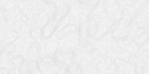 Aufkleber - Topographic map with contour lines and dotted paths on a white textured background.