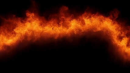 Poster - Dynamic and powerful this representation of bright red and orange flames creates a fiery border effect ideal for use in digital projects videos and promotional materials needing a touch