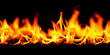 © Ninaveter - Intense Flames Against Dark Background