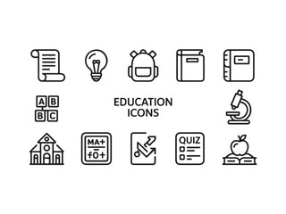 Fototapete - Web design icon set with business and communication symbols