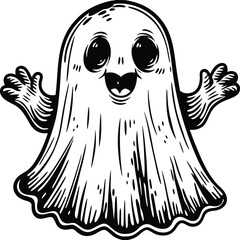 Leinwandbilder - scary halloween ghost