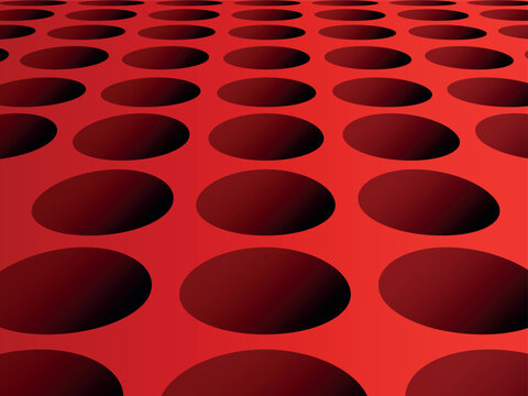 Abstract perspective background with holes