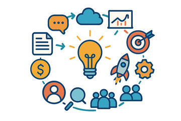 Poster - Infographic concept that is creative, focusing on business data visualization through an abstract diagram consisting of 10 steps or parts, serving as a vector template for presentations