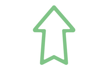 Poster - A 3D realistic arrow pointing upwards symbolizes the success of a business strategy