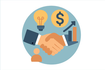 Aufkleber - Infographic featuring a vector circle with arrows, a cycle diagram, a jigsaw graph, and a presentation chart, illustrating a business concept with 5 options