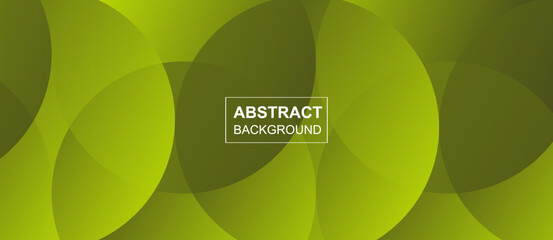 Aufkleber - Green background abstract with gradient circle stylish. Vector illustration design
