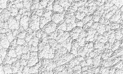 Poster - Grey color dots as abstract background like noise or texture.