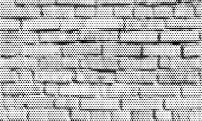 Poster - Black color dots as abstract background or texture like noise.