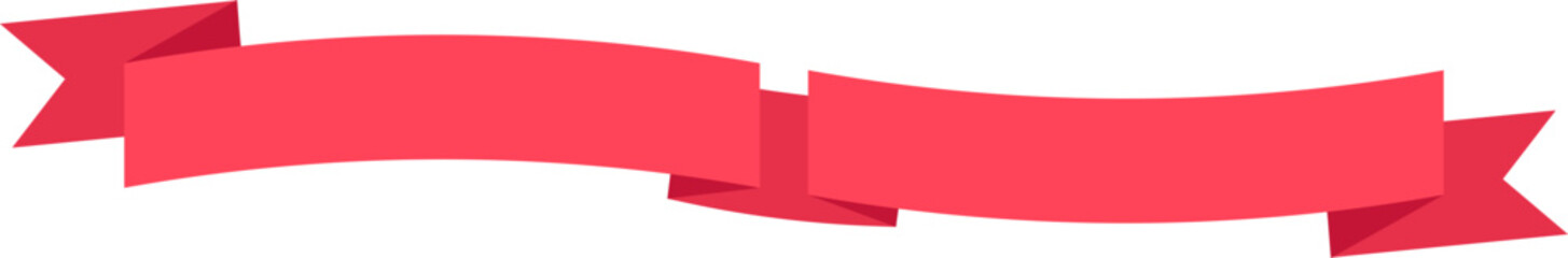 Poster - Red ribbon waving gracefully in the wind, adding an elegant touch of celebration and festivity, enhancing any design or project with vibrant color and dynamic movement