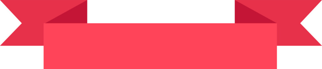 Poster - Red ribbon banner representing achievement and celebration, conveying a sense of success and accomplishment, ideal for awards, festive occasions, and recognition events