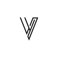 Poster - Alphabet Y and V Letter Monogram Logo Design. Initial Vector Template.