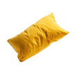 © Azizul - A soft yellow pillow with a textured surface is shown isolated on transparent background