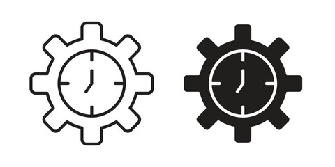 Fototapete - Trendy icon. Stroke and Glyph pictogram. Vector illustration on white background