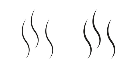 Fototapete - Hot icon. Stroke and Glyph pictogram. Vector illustration on white background