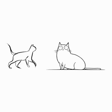 wild cat icon symbol cat lover graphic