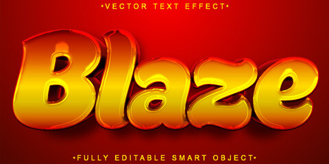 Poster -  Fierce Blazing Fire Lava Burn Heat Smoke Style Design Vector Fully Editable Smart Object Text Effect