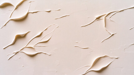 Poster - Swirls of beige and brown paint create an elegant abstract background illustration for art and design concepts.