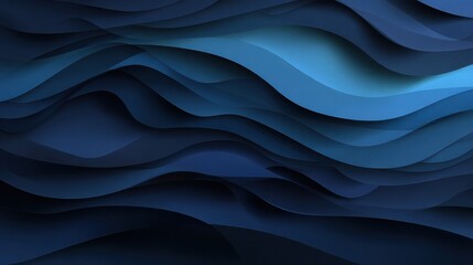 Poster - Abstract blue wavy design. Vector background, no logos, no brands
