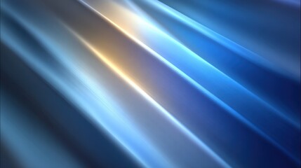 Poster - A blue and white striped background with a yellow line. The blue and white stripes are very thin and the yellow line is very thick