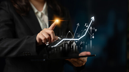 Poster - Strategic business planning drives growth, expansion, and innovation using metrics and roadmaps to ensure success in the future. Latch