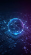 © Jsanz_photo - Global communication network connecting world on microchip circuit board