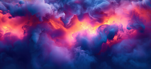  - Colorful abstract cloud formation with vibrant hues of pink, purple, and orange.