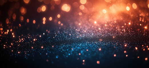 Poster - Colorful bokeh lights creating a magical sparkling background for design projects.