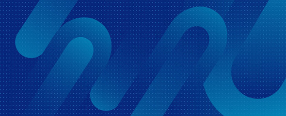 Aufkleber - Modern dark blue abstract horizontal banner background with glowing geometric lines.Suitable for covers, brochures, presentations, flyers. vector