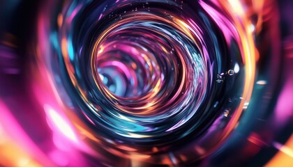 Poster - Captivating Visuals: Abstract Vortex And Circular Drop Designs For Enhanced Website And Print Materials. Perfect For Unique And Eye-Catching Graphics.