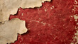 © Creative Listing - Textured red grunge background on vintage paper with peeling white paint - vintage paper design