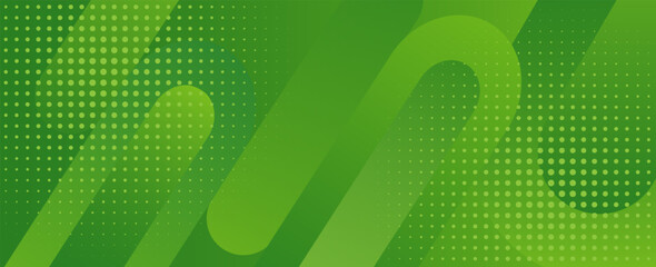 Aufkleber - Modern green and yellow abstract horizontal banner background with glowing geometric lines.Suitable for covers, brochures, presentations, flyers. vector