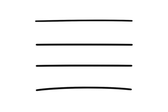 Hand drawn underline strokes vector set. Black marker pen lines for text highlighting. Brush stroke collection for design enhancement. Minimalist doodle sketch dividers.