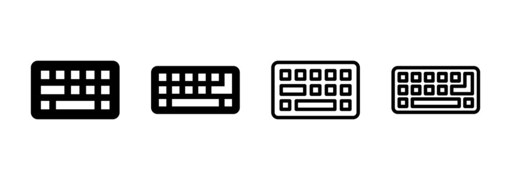 Keyboard icon logo design. keyboard sign and symbol