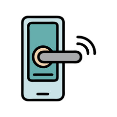 Poster - Smart Lock Illustration: Digital Security, Home Automation, and Modern Access