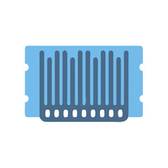 Poster - Vector graphic of a Server Rack, Data Center Hardware for network infrastructure