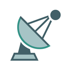 Poster - Satellite Dish Icon, Communication Technology, Space Exploration and Telecommunication Concept