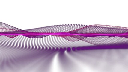 Poster - Romantic video animation with particle wave object in slow motion, 4096x2304 loop 4K