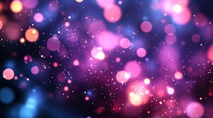 Abstract bokeh explosion of vibrant colors