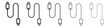 © Surya - Phone cable icon simple editable stroke series pack. eps10