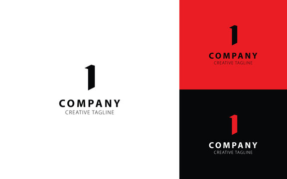 Letter I 3D logo design with isometric top-left view for your company