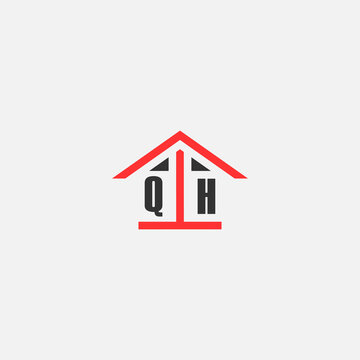 Initials Vektor Stok Home Logo Real Estate Logo