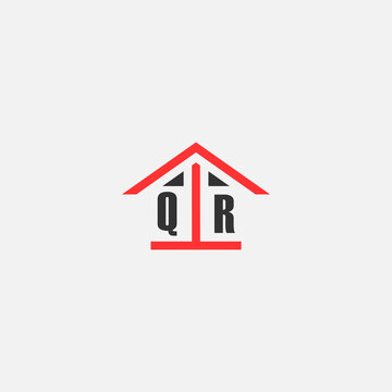 Initials Vektor Stok Home Logo Real Estate Logo